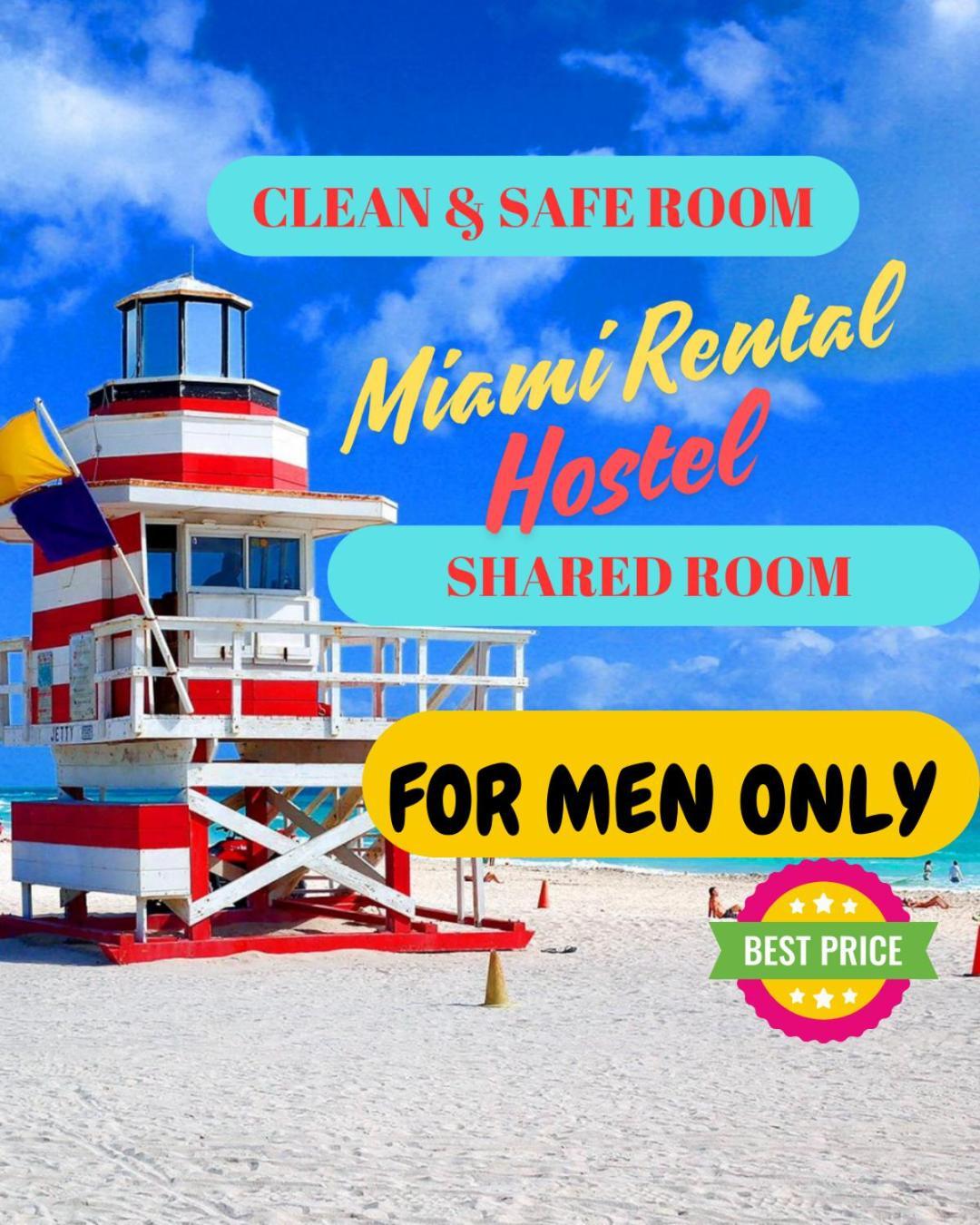 103 Miami Shared Rooms For Men Central Comfortable, Affordable Zewnętrze zdjęcie